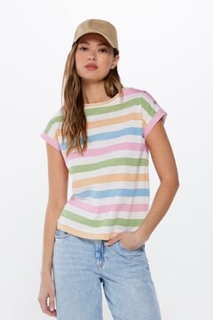 Springfield Printed shoulder buttons T-shirt color