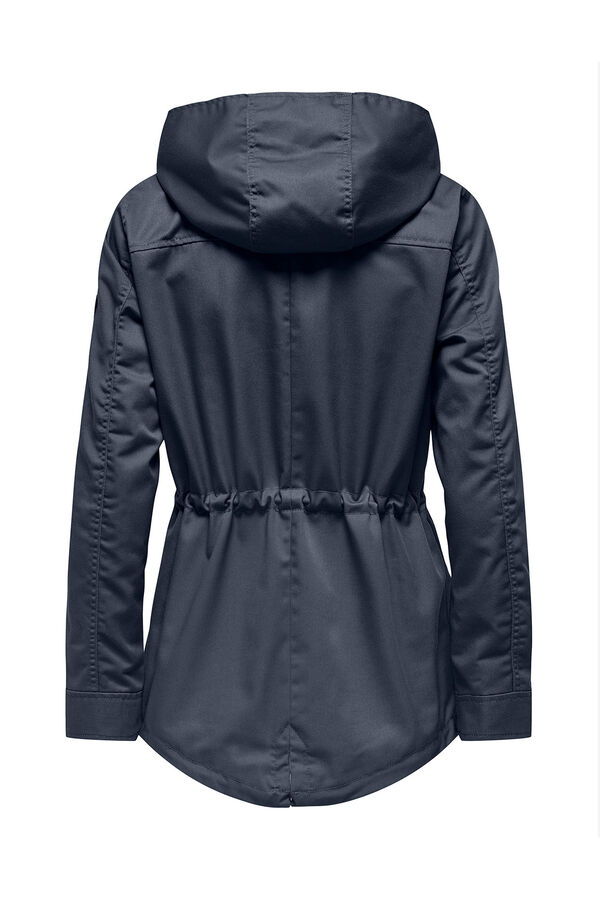 Only Kapucnis parkás kabát kék