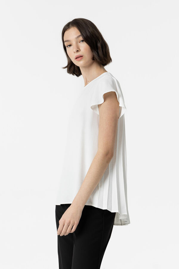 Springfield Blouse with Pleated Back bijela