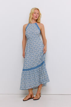 Springfield Printed halterneck dress