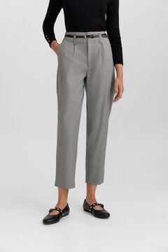 Springfield Pantalon tailored ceinture