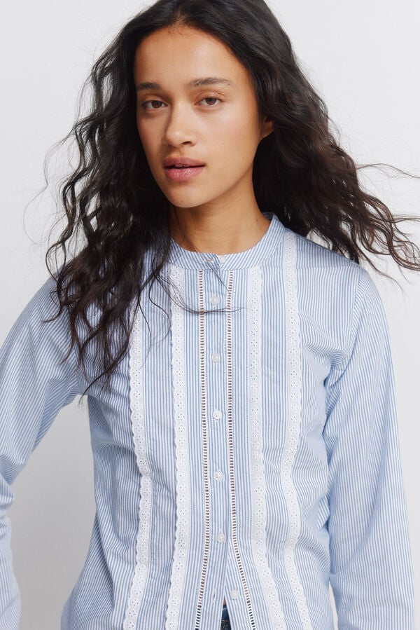 Springfield Romantic lace shirt blue