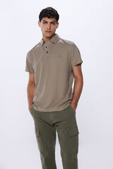 Springfield Polo piqué look regular fit dress boja peska