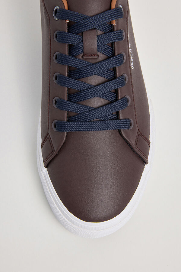 Pepe Jeans T&ecirc;nis Kenton Court M castanho