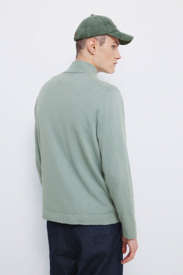 Springfield Camisola Milano com fecho-éclair verde