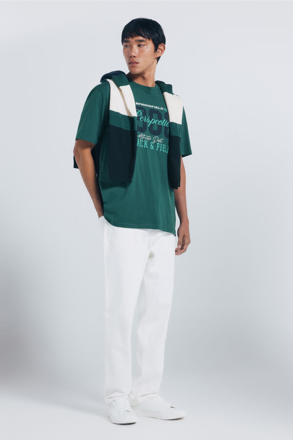 Springfield Springfield 1988 logo T-shirt green