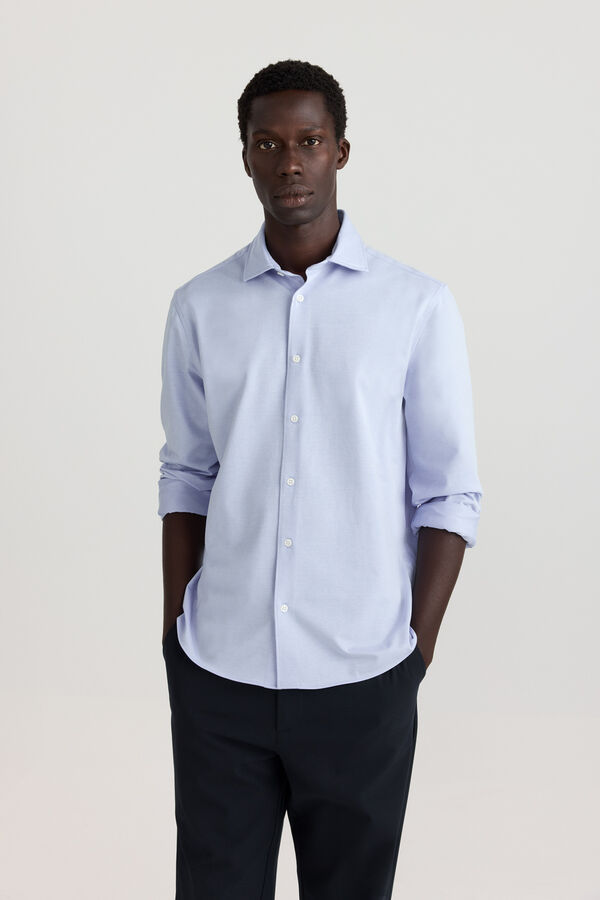 Springfield Camisa performance comfort quick dry e non-iron azul