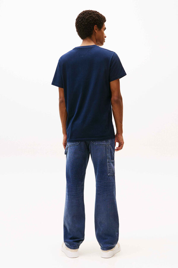 Tommy Jeans Camiseta slim manga corta azul