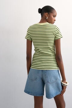Topshop Camiseta estampada cuello redondo