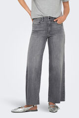 Only Jeans wide leg crop gris