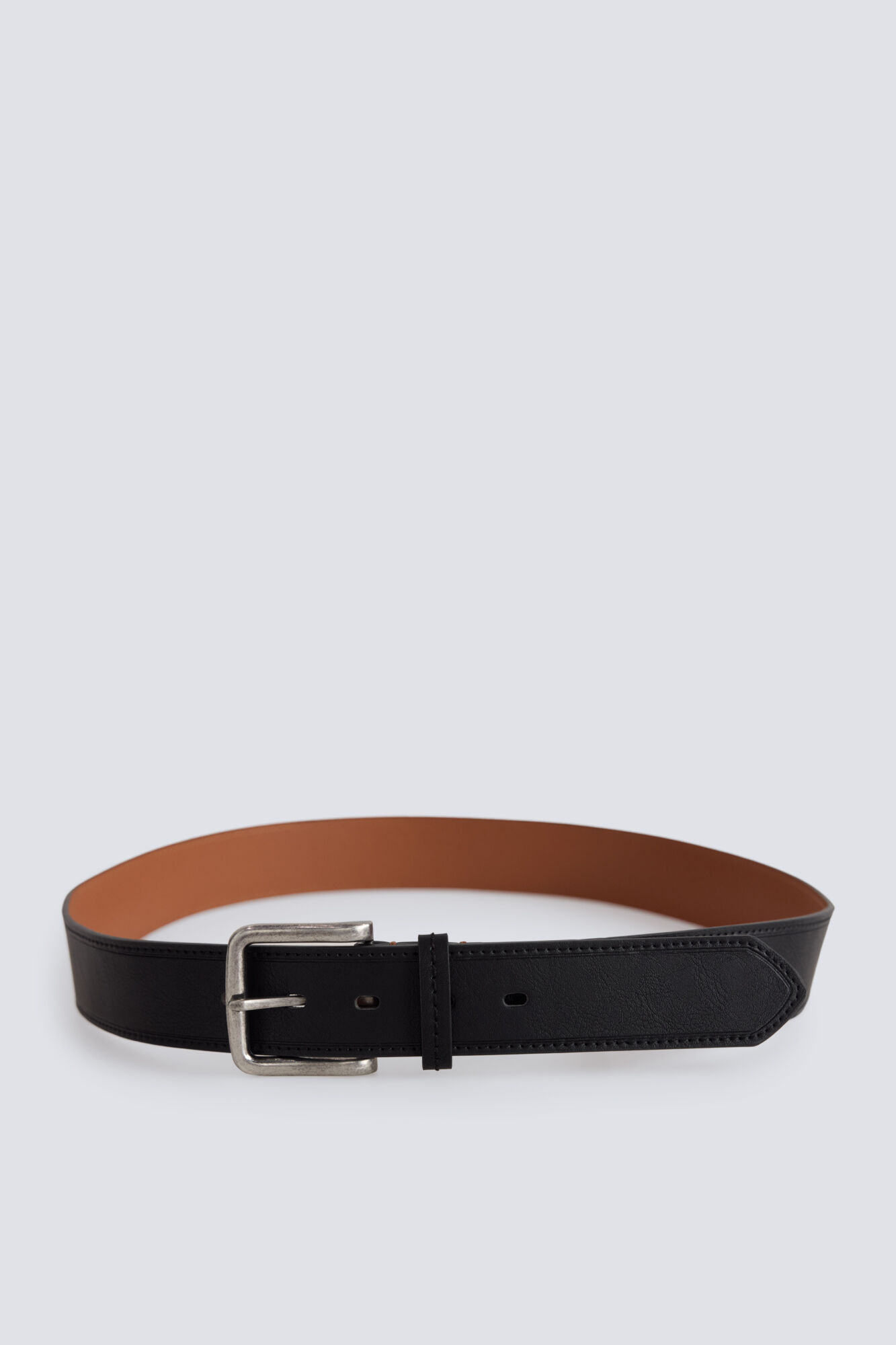 Springfield Faux leather topstitched belt