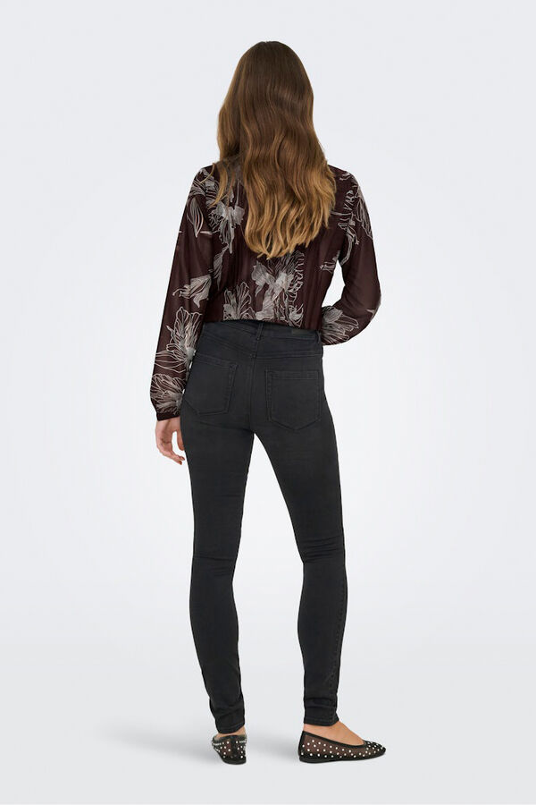 Only Pleated chiffon shirt Bordo