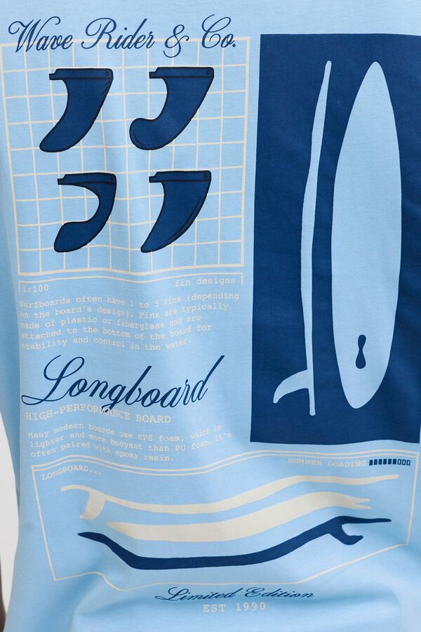 JJ REBEL Relaxed Fit T-Shirt Blau