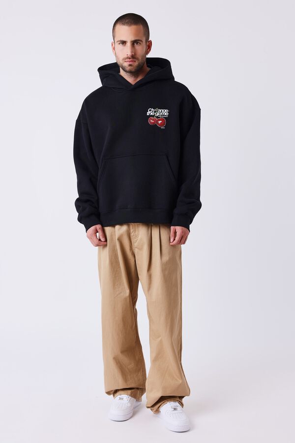 Project X Paris Sweatshirt com estampado de cerejas preto