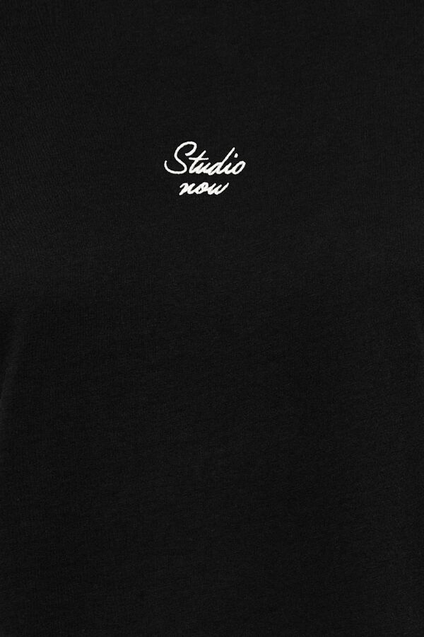 Only T-shirt de manga curta preto