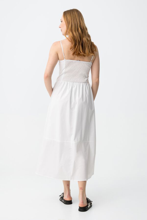 Tiffosi Slim midi dress white