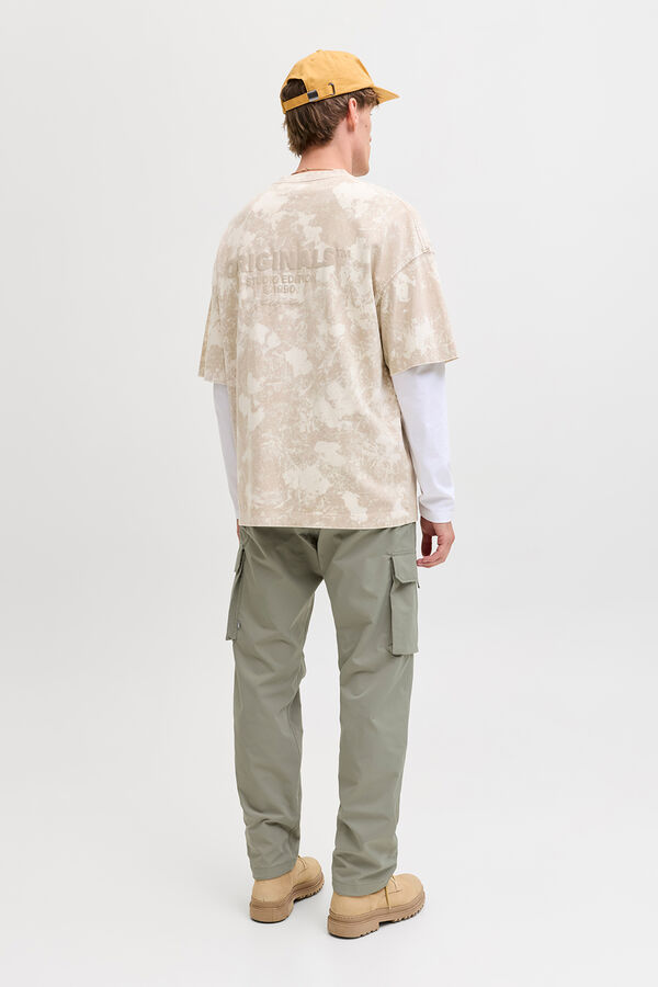 Jack & Jones Pantal&oacute;n cargo relaxed fit kaki