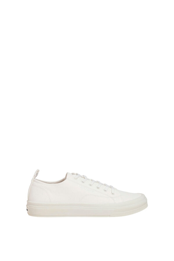 Springfield Faux leather sneakers white
