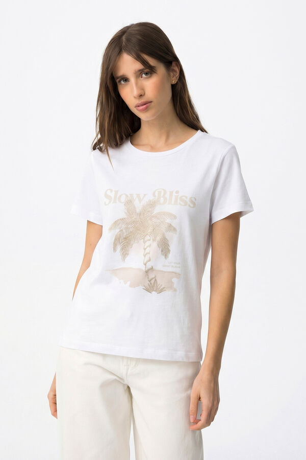 Tiffosi Printed T-shirt blanc