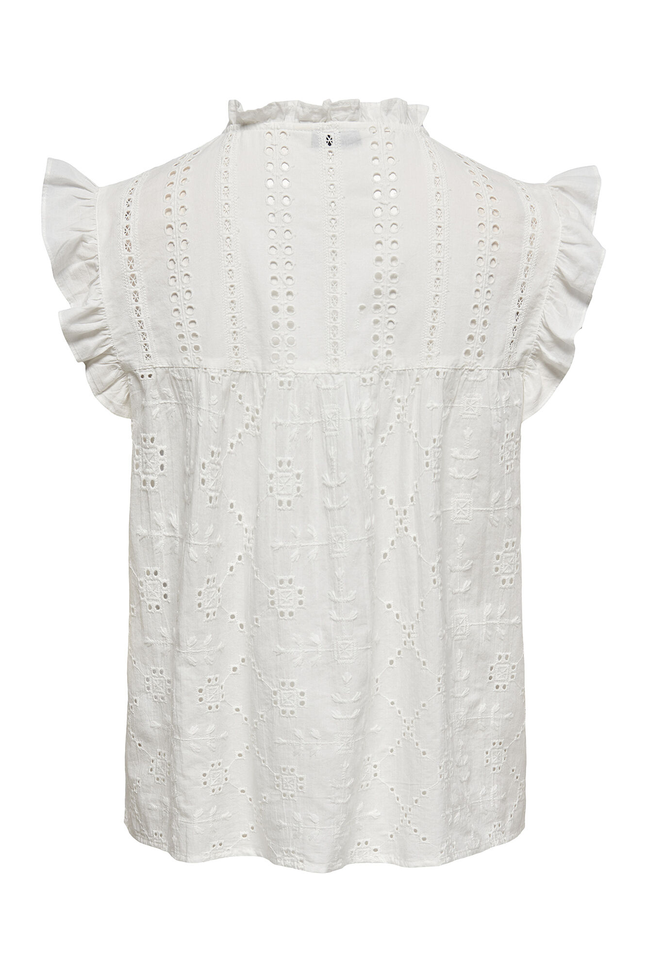 Only Blusa manga corta volantes