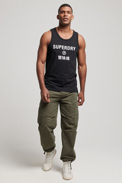 Springfield Code Core sleeveless sports T-shirt black