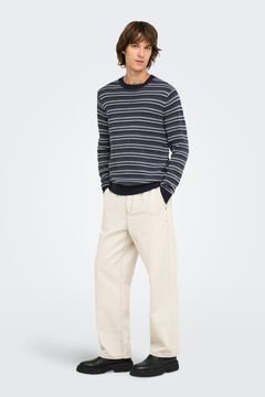 Only & Sons Camisola texturizada gola redonda