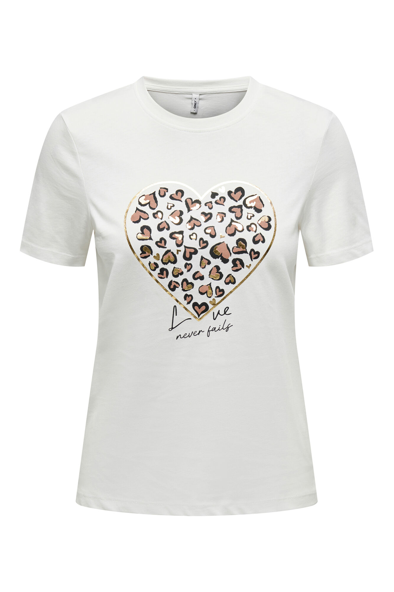 Only T-shirt manga com estampa animal