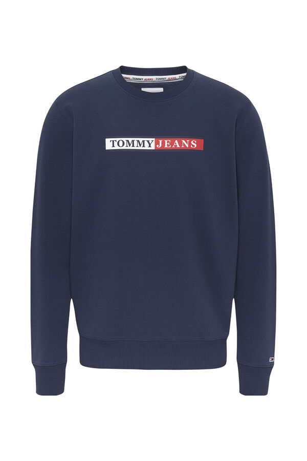 Springfield Tommy Jeans men's sweatshirt with logo. tamno plava