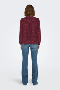 Only Blusa de gasa estampada