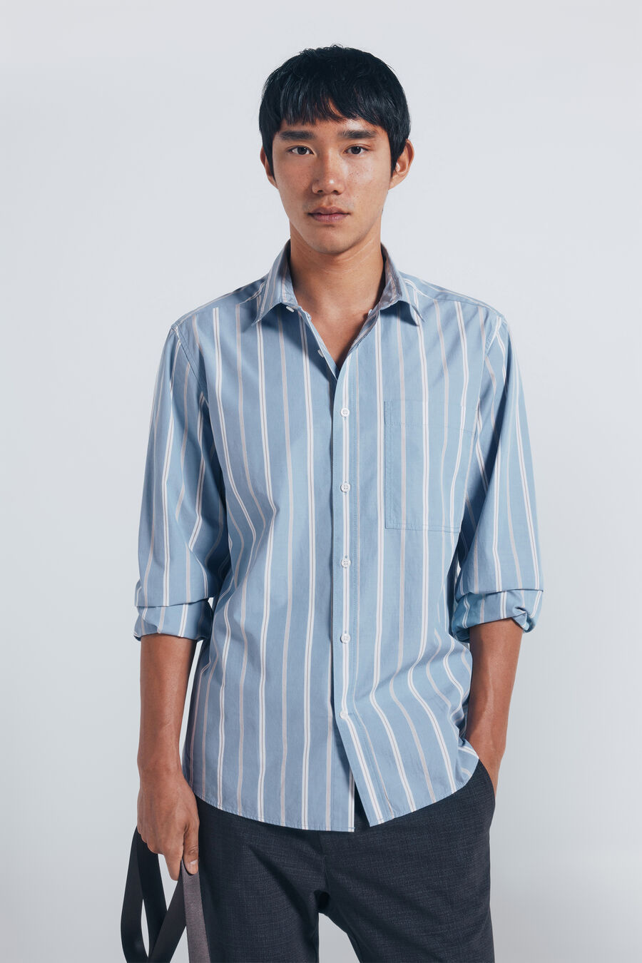 Camisa popelín rayas