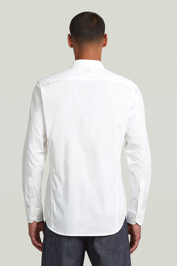 G-STAR Camisa de manga comprida e corte ajustado branco
