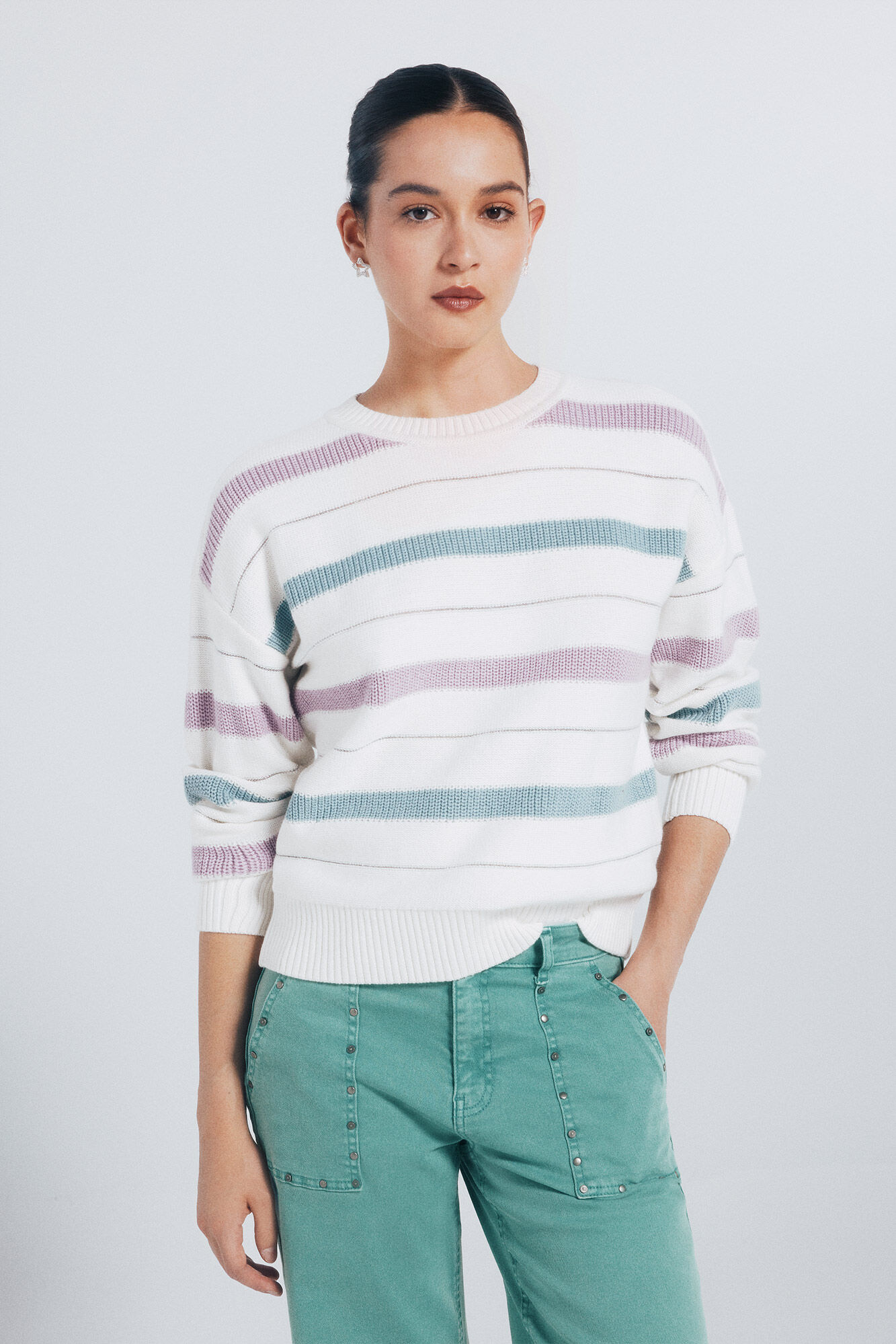 Springfield Lurex stripes jumper