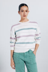 Springfield Lurex stripes jumper beige