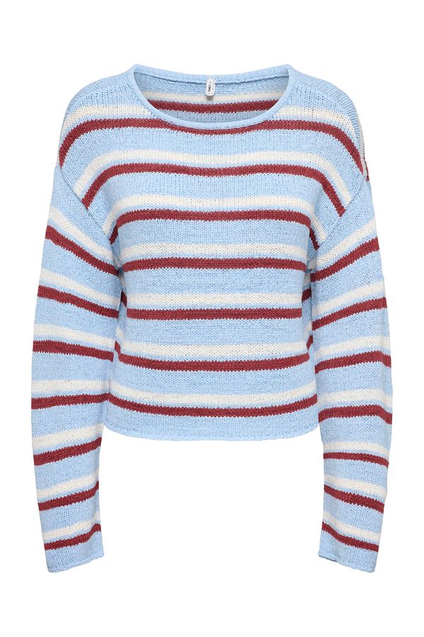Only Striped jumper blue