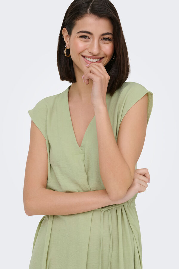 JDY Fluid midi dress green