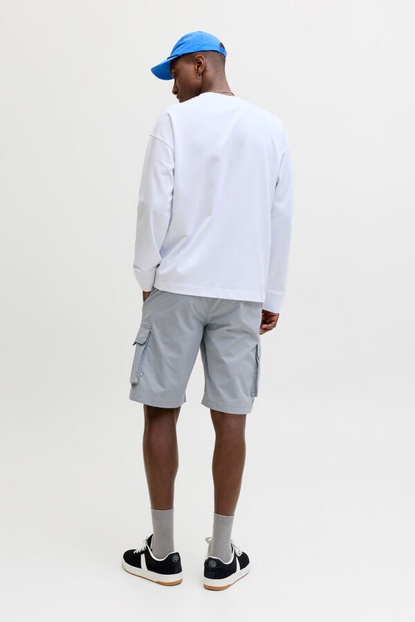 Jack & Jones Cargo-Jogging-Bermudas Grau