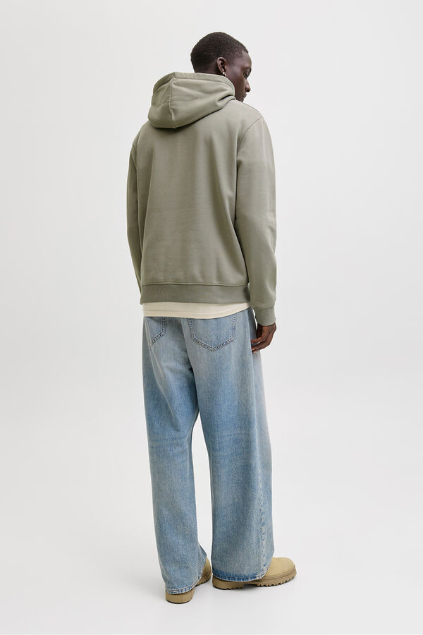 Jack & Jones Sudadera con capucha relaxed gris