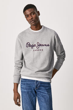 Springfield Sweatshirt básica logo  cinza