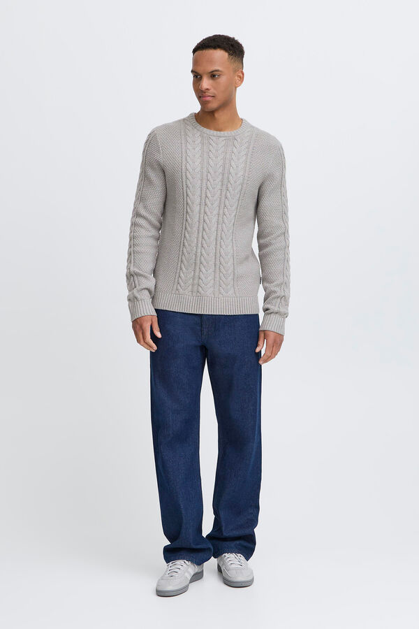 Blend Camisola de gola alta cinzento