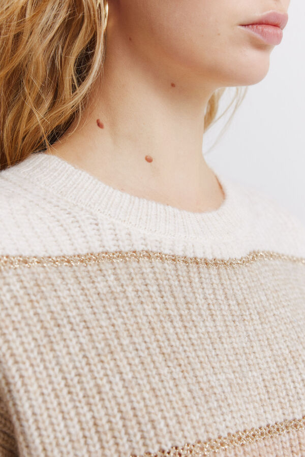 Springfield Durban striped jumper brown