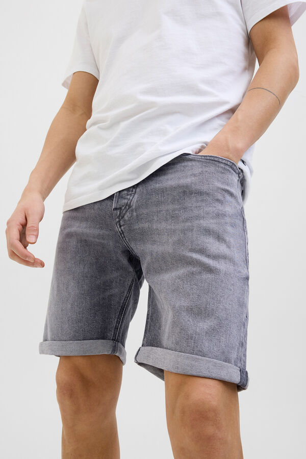 Jack & Jones Denim regular Bermuda shorts grey