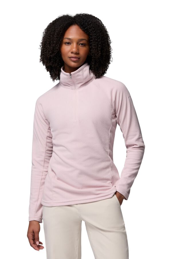Columbia Fleece half-zip pink