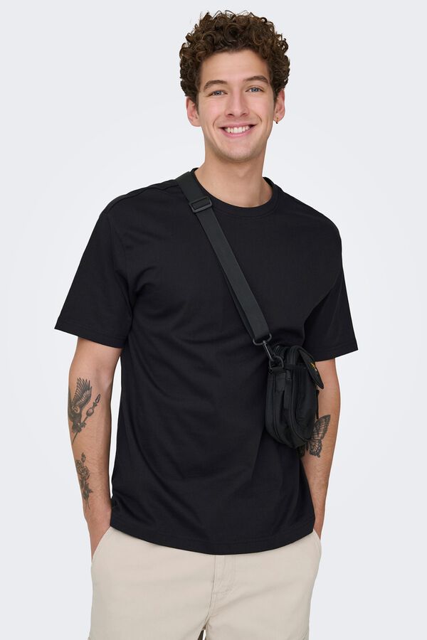Only & Sons T-shirt de manga curta preto