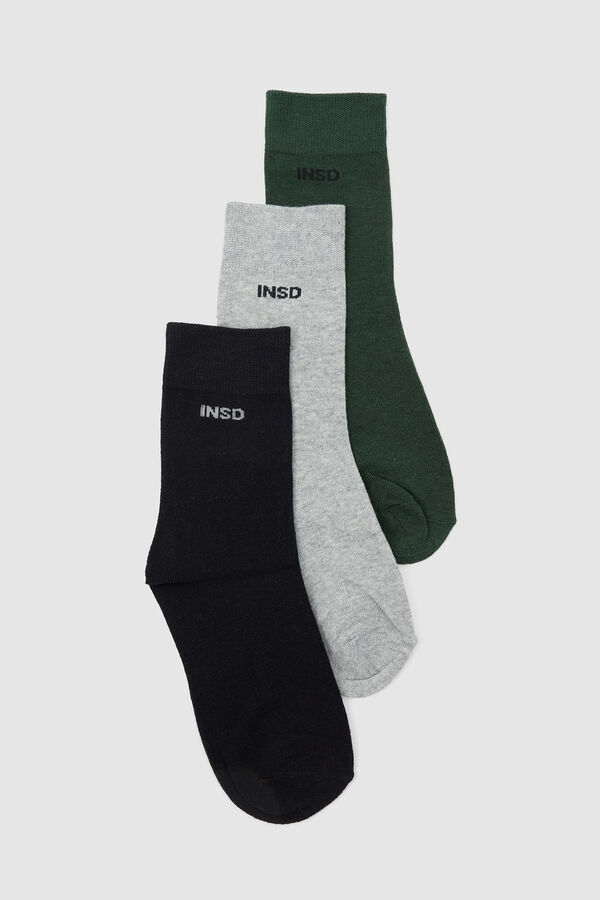 Springfield Pack 3 Plain Men's Socks šarena