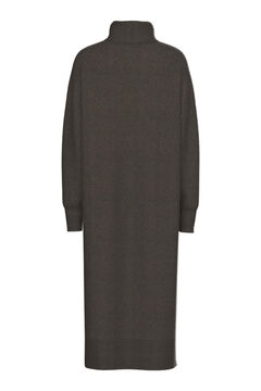 Pieces Vestido midi de malha com gola alta