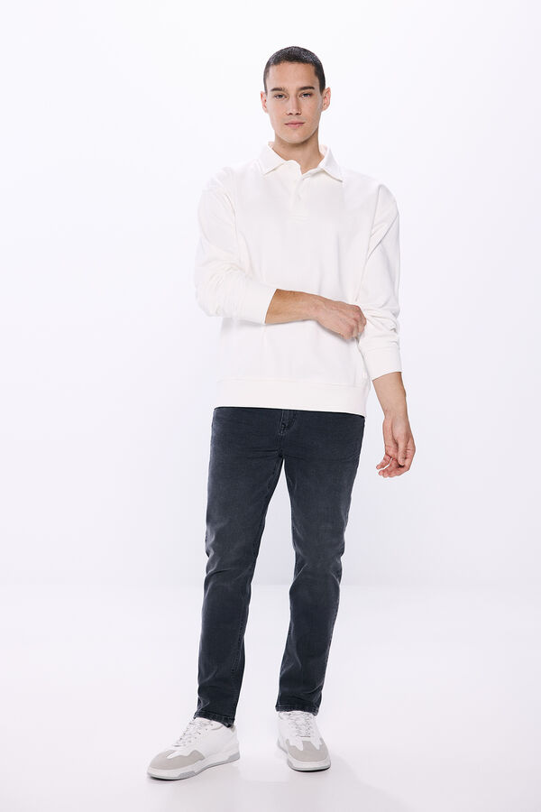 Springfield Sweat-shirt polo blanc