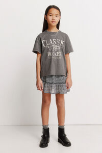 Springfield Kids Saia estampado zebra para menina