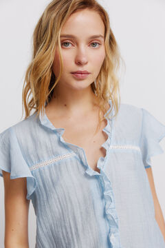 Springfield Blouse &agrave; volants en dentelle