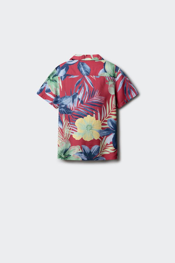 Springfield Kids Camisa manga corta flores ni&ntilde;o rojo