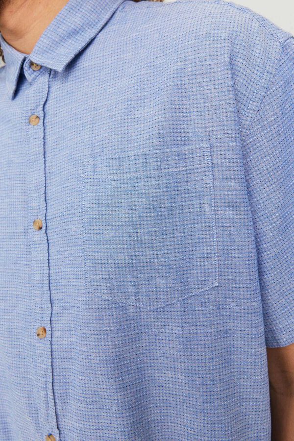 Springfield Mandarin collar shirt navy